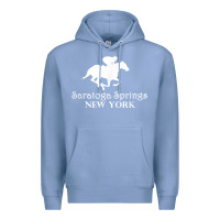 Colony Blue Saratoga Springs New York Horse Racing Jockey Premium Hoodie - Craftify