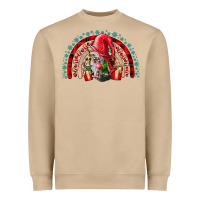 Mushroom Christmas Gnome Heavyweight Sweatshirt - CowhideDigitalArt