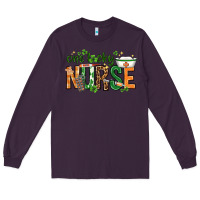 Plum One lucky Nurse with elements St. Patricks Day Long Sleeve Tee - HowdyJamesFarm