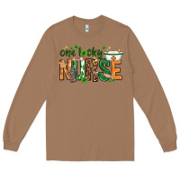 Toasted Coconut One lucky Nurse with elements St. Patricks Day Long Sleeve Tee - HowdyJamesFarm