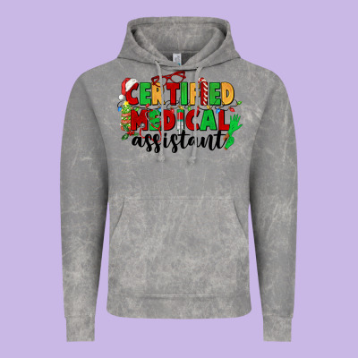 Certified Medical Assistant Vintage Hoodie Designed By Cowgirlartshop
