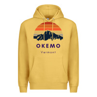 Antique Gold Okemo Vermont Skiing Snowboarding Hikers Gifts for VT Travel Premium Hoodie - InspiraDesign