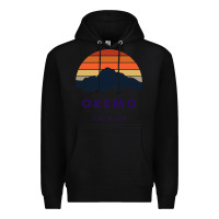 Black Okemo Vermont Skiing Snowboarding Hikers Gifts for VT Travel Premium Hoodie - InspiraDesign