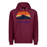 Burgundy Okemo Vermont Skiing Snowboarding Hikers Gifts for VT Travel Premium Hoodie - InspiraDesign
