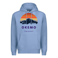 Colony Blue Okemo Vermont Skiing Snowboarding Hikers Gifts for VT Travel Premium Hoodie - InspiraDesign