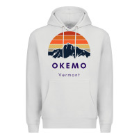 Dove Grey Okemo Vermont Skiing Snowboarding Hikers Gifts for VT Travel Premium Hoodie - InspiraDesign