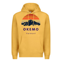 Mustard Okemo Vermont Skiing Snowboarding Hikers Gifts for VT Travel Premium Hoodie - InspiraDesign