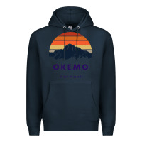 Navy Okemo Vermont Skiing Snowboarding Hikers Gifts for VT Travel Premium Hoodie - InspiraDesign