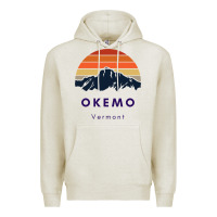 Oatmeal Heather Okemo Vermont Skiing Snowboarding Hikers Gifts for VT Travel Premium Hoodie - InspiraDesign