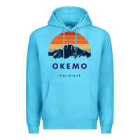 Ocean Blue Okemo Vermont Skiing Snowboarding Hikers Gifts for VT Travel Premium Hoodie - InspiraDesign
