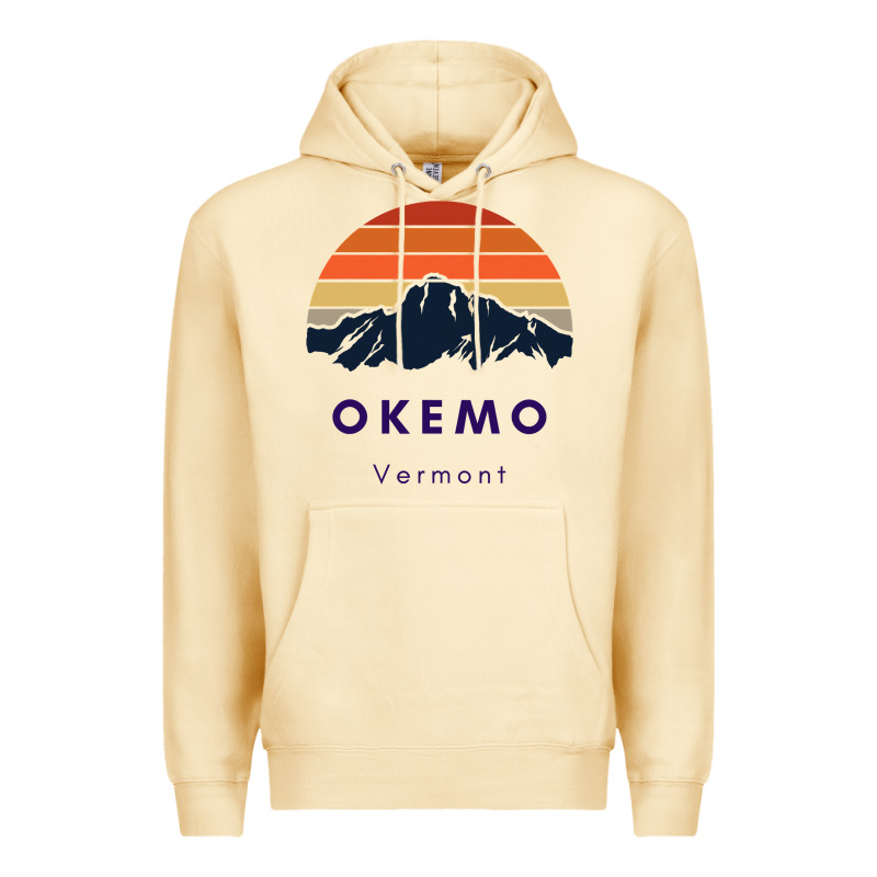 Okemo Vermont Skiing Snowboarding Hikers Gifts For Vt Travel Premium Hoodie by InspiraDesign | Teevron