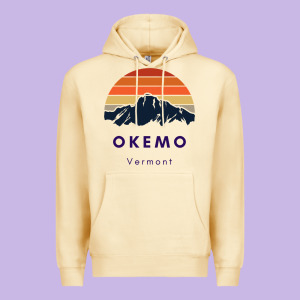 Okemo Vermont Skiing Snowboarding Hikers Gifts For Vt Travel Premium Hoodie Designed By Inspiradesign