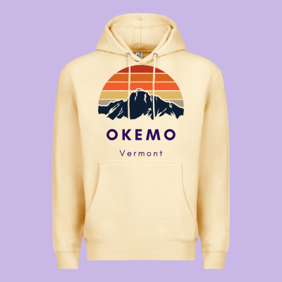 Okemo Vermont Skiing Snowboarding Hikers Gifts For Vt Travel Premium Hoodie Designed By Inspiradesign