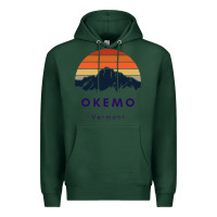 Sports Green Okemo Vermont Skiing Snowboarding Hikers Gifts for VT Travel Premium Hoodie - InspiraDesign