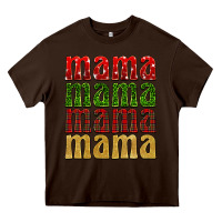 Chocolate Brown Christmas mama Heavy Core Tee - BarkalooDesign