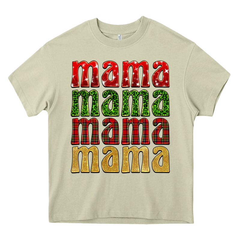 Christmas Mama Heavy Core Tee by BarkalooDesign | Teevron