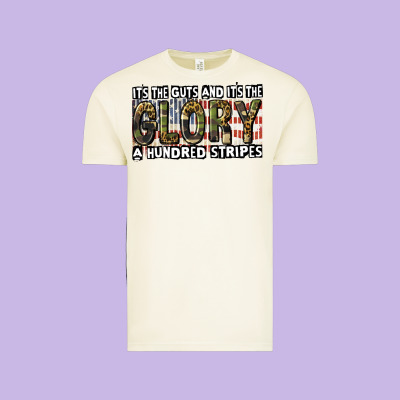Its The Guts And Its The Glory A Hundred Stripes Vintage Tee Designed By Cowgirlartshop