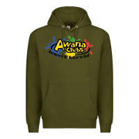 Army Green vintage awana clubs Premium Hoodie - InspiraDesign