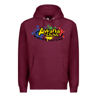 Burgundy vintage awana clubs Premium Hoodie - InspiraDesign