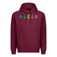 Burgundy Jerrys Designer Bears Premium Hoodie - InspiraDesign