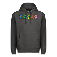 Charcoal Heather Jerrys Designer Bears Premium Hoodie - InspiraDesign