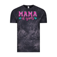 Cloud Black mama of girls floral pattern turquoise heart Vintage Tee - Jasminsmagicworld