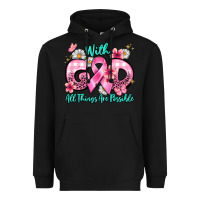 Black with god all things are possible Heavyweight Hoodie - BarkalooDesign