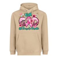 Mushroom with god all things are possible Heavyweight Hoodie - BarkalooDesign