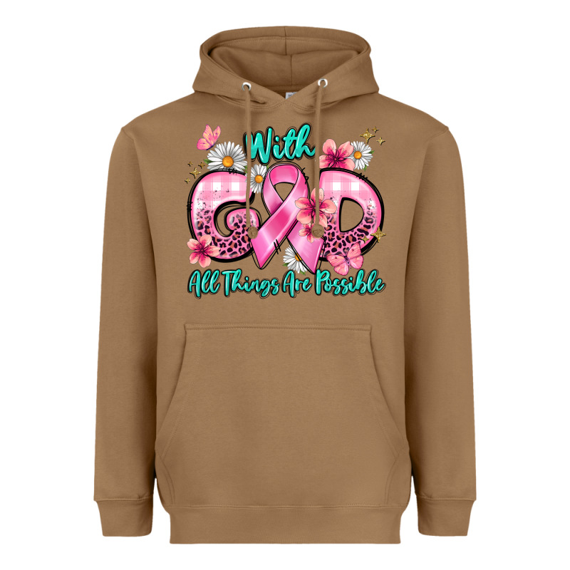 With God All Things Are Possible Heavyweight Hoodie by BarkalooDesign | Teevron