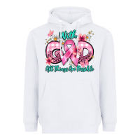 White with god all things are possible Heavyweight Hoodie - BarkalooDesign