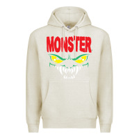 Oatmeal Heather monster Premium Hoodie - InspiraDesign