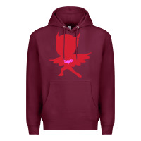 Burgundy owlette illustration Premium Hoodie - InspiraDesign