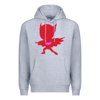 Heather Grey owlette illustration Premium Hoodie - InspiraDesign