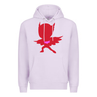 Lilac owlette illustration Premium Hoodie - InspiraDesign