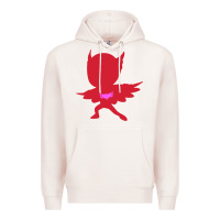 Pale Pink owlette illustration Premium Hoodie - InspiraDesign