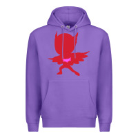 Purple owlette illustration Premium Hoodie - InspiraDesign