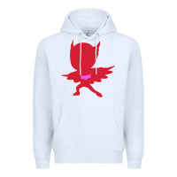 White owlette illustration Premium Hoodie - InspiraDesign