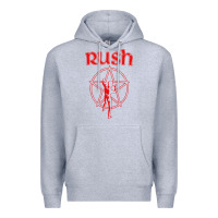 Heather Grey vintage starman Premium Hoodie - InspiraDesign