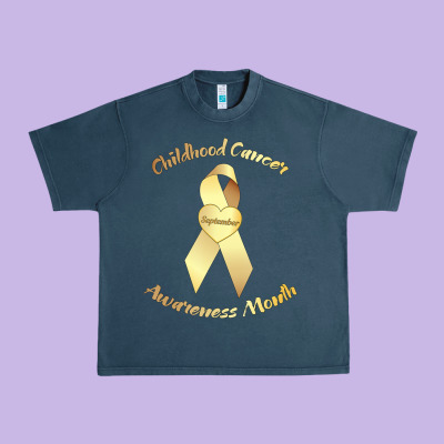 Childhood Cancer Awareness Children Cure Kids Urban Heavy Tee Designed By Designpulse