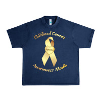 Navy childhood cancer awareness children cure kids Urban Heavy Tee - DesignPulse