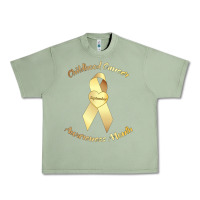 Oil Green childhood cancer awareness children cure kids Urban Heavy Tee - DesignPulse