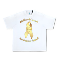 White childhood cancer awareness children cure kids Urban Heavy Tee - DesignPulse