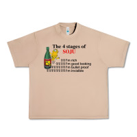 Burro the 4 stages of soju i'm rich i'm good looking t shirt Urban Heavy Tee - DesignPulse