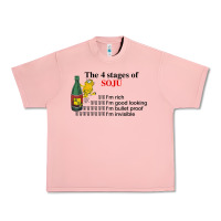 Salmon the 4 stages of soju i'm rich i'm good looking t shirt Urban Heavy Tee - DesignPulse