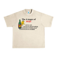 Sandshell the 4 stages of soju i'm rich i'm good looking t shirt Urban Heavy Tee - DesignPulse