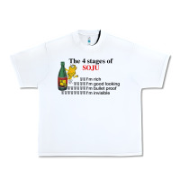 White the 4 stages of soju i'm rich i'm good looking t shirt Urban Heavy Tee - DesignPulse