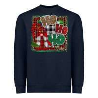 Navy Ho Ho Ho Gnomes Heavyweight Sweatshirt - CowhideDigitalArt
