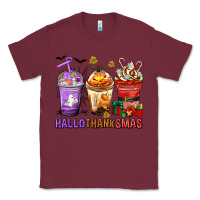 Burgundy hallothanksmas coffee cups Classic Tee - texasbilliewilder
