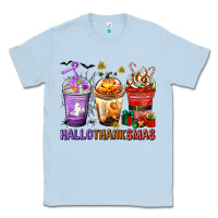 Dusty Blue hallothanksmas coffee cups Classic Tee - texasbilliewilder