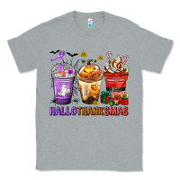 Heather Grey hallothanksmas coffee cups Classic Tee - texasbilliewilder